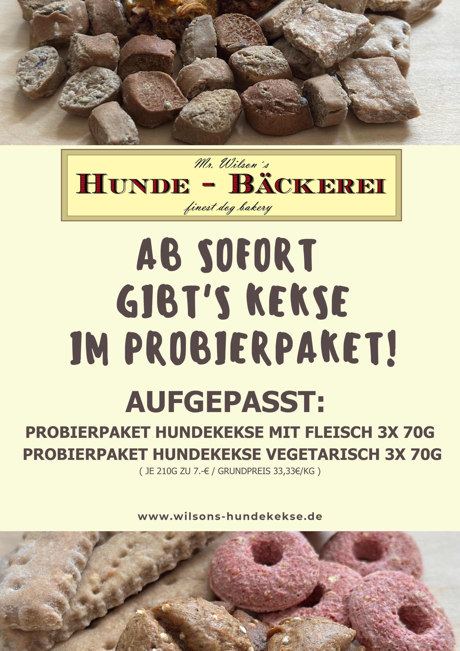 Mr. Wilson's Probierpaket Hundekekse
